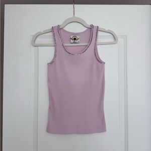 Twisted Heart Light Purple Tank Top